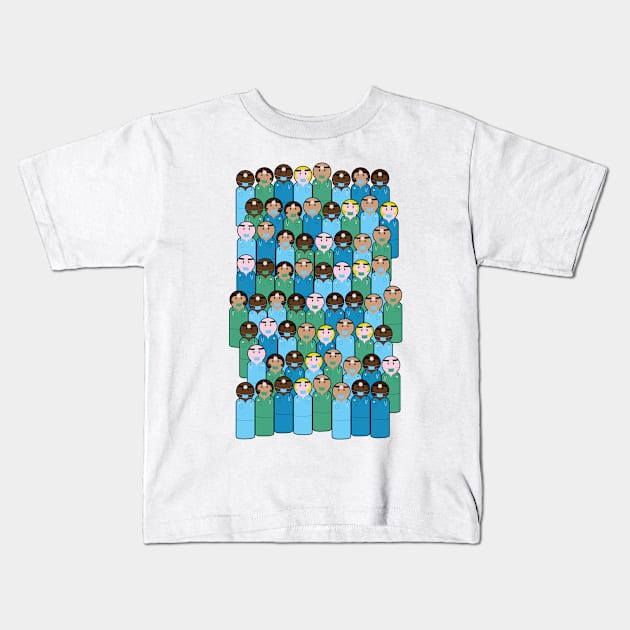 peg people doctors Kids T-Shirt by B0red